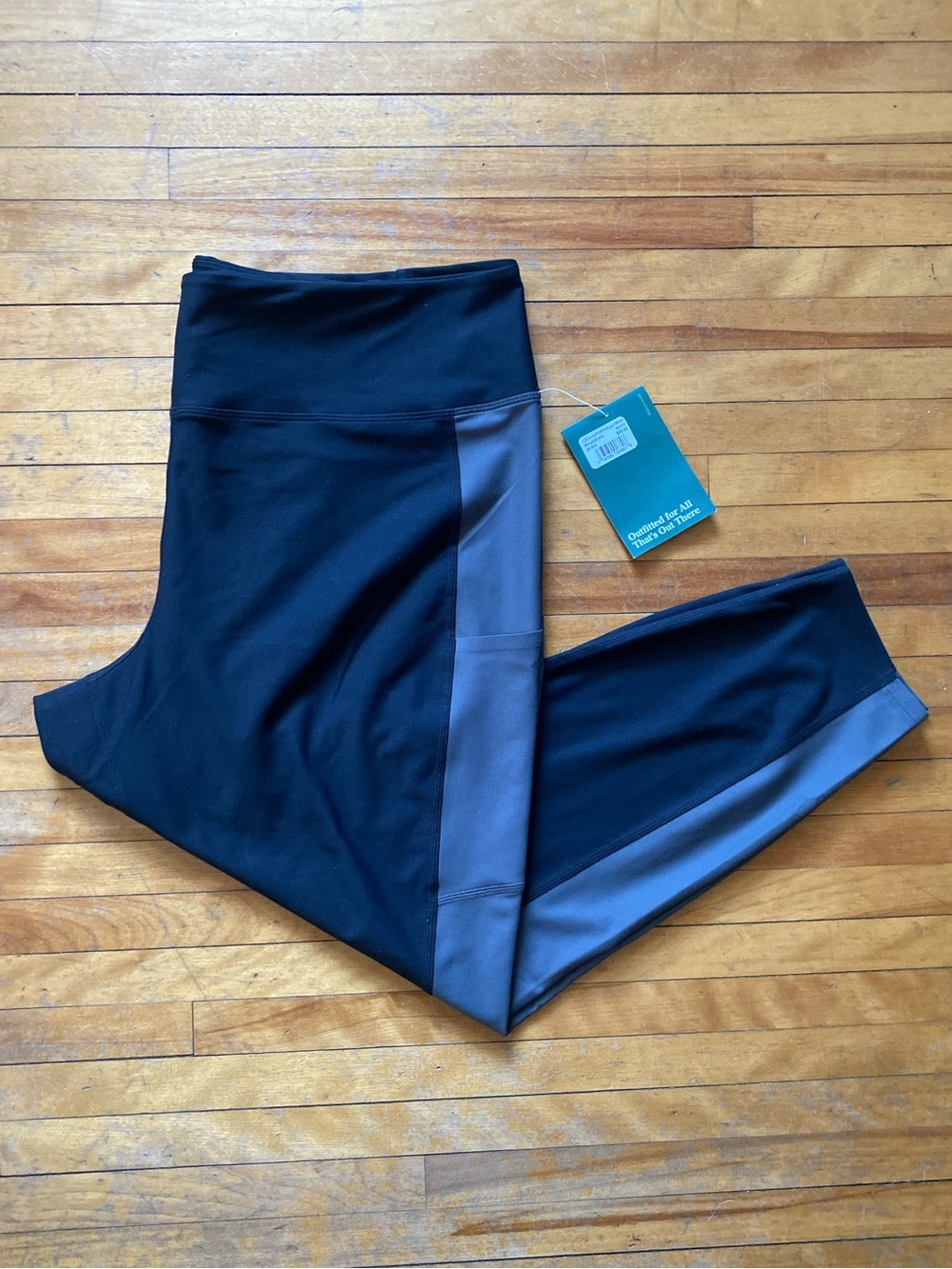 NWT Sz 2x L.L. Bean Black & Gray Polyester Hiking Pants